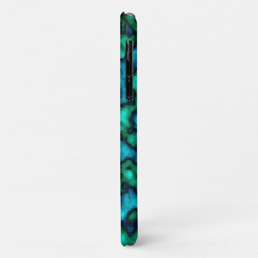 Blauw en groen Abstract patroon Case-Mate iPhone Case (Achterkant/links)