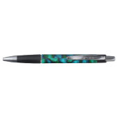 Blauw en groen Abstract patroon Pen (Achterkant)