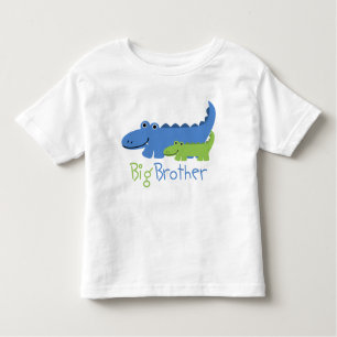 Blauw en Groen Alligator Big Brother Kinder Shirts