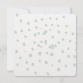 Blauw en groen aquarel vliegtuig piloot baby  kaart (Achterkant)