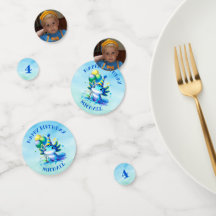 Blauw en Groen Axolotl Jongen Verjaardag Gepersona