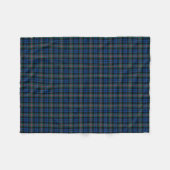 Blauw en Groen Baird Clan Tartan Fleece Deken (Voorkant (Horizontaal))