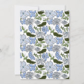 Blauw en groen Bloemblok Print Boy Verjaardag Kaart (Achterkant)