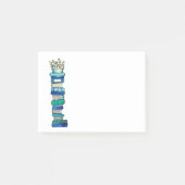 Blauw en groen boek Stack Sticky Notes (Voorkant)