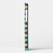 Blauw En Groen Bugs Patroon Case-Mate iPhone Case (Achterkant / Links)