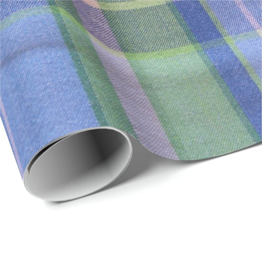 Blauw en groen cadeaupapier (Rol Hoek)