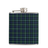 Blauw en Groen Campbell van Argyll Scottish Plaid Heupfles (Voorkant)