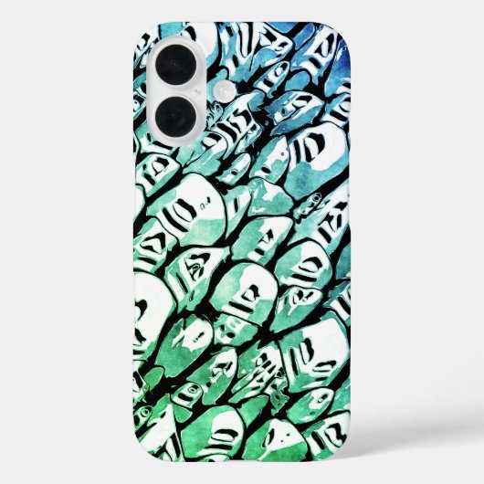 Blauw en groen Case-Mate iPhone case (Achterkant)