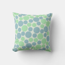 Blauw en groen cirkelpatroon