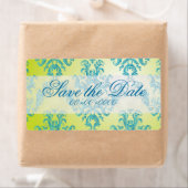 Blauw en Groen  Damask Label (Insitu)