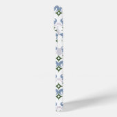 blauw en groen damast ornament pointillisme Case-Mate iPhone case (Achterkant / Links)