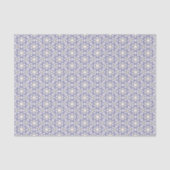 Blauw en groen Floral Pattern Tissuepapier (Voorkant)