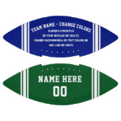 Blauw en groen Football, persoonlijk Football (Panelen)