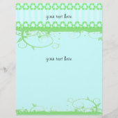 Blauw en groen funky ontwerp flyer (Voorkant)