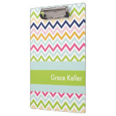 Blauw en groen gepersonaliseerd klembord (Links)