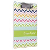 Blauw en groen gepersonaliseerd klembord (Rechts)