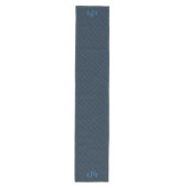 Blauw en groen geplakt medium tafelloper (Voorkant)