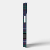 Blauw en groen geplakt tartan monogram Case-Mate iPhone case (Achterkant / Rechts)