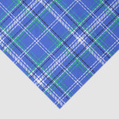 Blauw en groen geplakt tissuepapier (Detail)