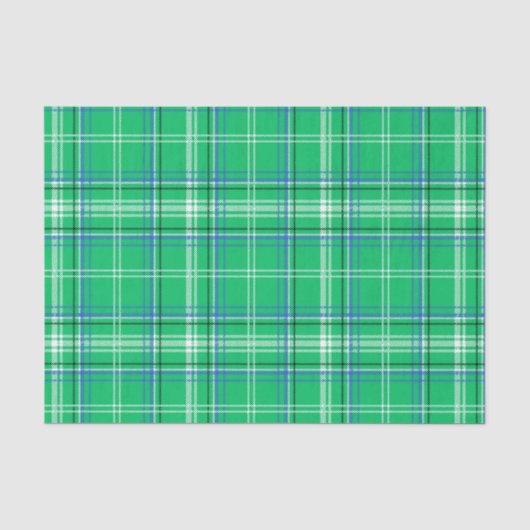 Blauw en groen geplakt tissuepapier (Voorkant)