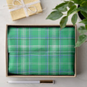 Blauw en groen geplakt tissuepapier (Geschenk)