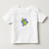 Blauw en groen glimlachen kinder shirts (Voorkant)