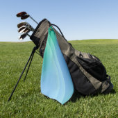 Blauw en Groen gradiënt Golf Handdoeken (Groen)
