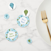 Blauw en Groen Hete Luchtballon Baby shower Confetti (Groep)