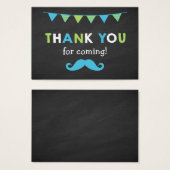 Blauw en groen Label Visitekaartje (Voorkant /achterkant)