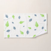 Blauw en groen lederen patroon bad handdoek (Handdoek)