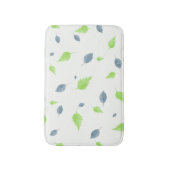 Blauw en groen lederen patroon badmat (Voorkant Verticaal)