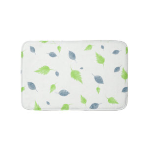 Blauw en groen lederen patroon badmat