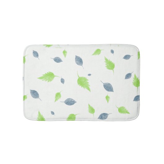 Blauw en groen lederen patroon badmat (Voorkant)