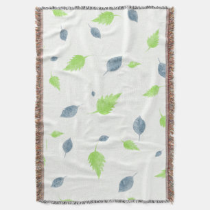 Blauw en groen lederen patroon deken
