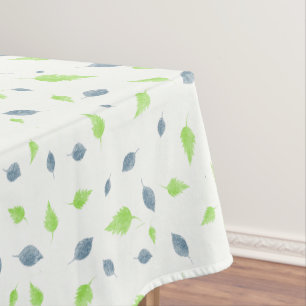 Blauw en groen lederen patroon tafelkleed