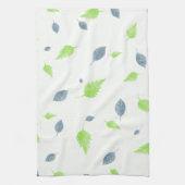 Blauw en groen lederen patroon theedoek (Verticaal)