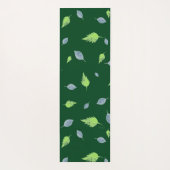 Blauw en groen lederen patroon yogamat (Achterkant)