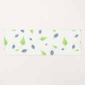 Blauw en groen lederen patroon yogamat (Voorkant (horizontaal))