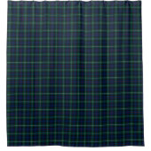 Blauw en Groen Mackenzie Clan Schotse Tartan Douchegordijn (Voorkant)