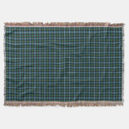 Blauw en Groen MacRae Clan Jacht Tartan Deken
