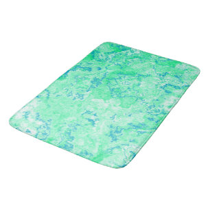 Blauw en Groen Marmer abstract Badmat
