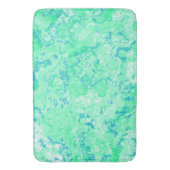 Blauw en Groen Marmer abstract Badmat (Voorkant Verticaal)