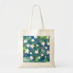 Blauw- en Groen Meeple Silhouette Tote Bag