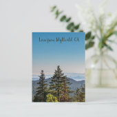 Blauw en groen Natuur bergbos Briefkaart (Staand voorkant)