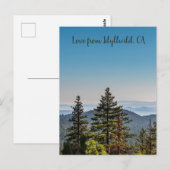 Blauw en groen Natuur bergbos Briefkaart (Voorkant / Achterkant)