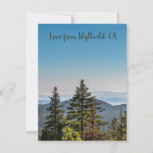 Blauw en groen Natuur bergbos