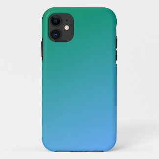 Blauw en groen ombre Case-Mate iPhone case