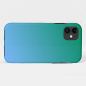 Blauw en groen ombre Case-Mate iPhone case (Achterkant (horizontaal))