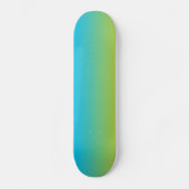 Blauw en groen ombre persoonlijk skateboard (Voorkant)