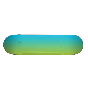 Blauw en groen ombre persoonlijk skateboard
